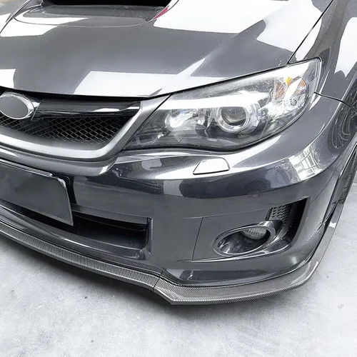 Vista 6 de Kit de labio divisor de parachoques delantero para Subaru Impreza WRX STI 2011-2014 Carbon Fiber Look