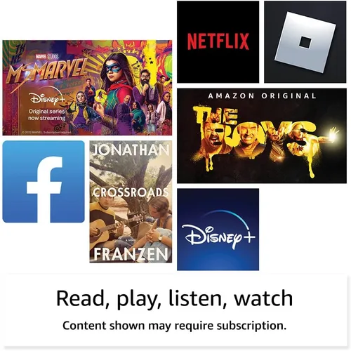 Vista 6 de Tablet Amazon Fire HD 8 Plus, pantalla HD de 8" (32 GB), procesador 30% más rápido, 3 GB de RAM, carga inalámbrica Modelo de 2022 Gris