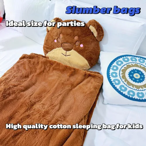 Vista 8 de Saco de dormir para niños, sacos de dormir de animales para niños, niños y niñas. Almohada suave, tapete para la siesta, hora de la siesta
