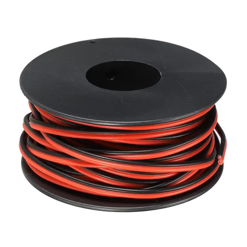 Vista 16 de MECCANIXITY Alambre de calibre 14, 2 conductores, alambre de silicona paralelo de 14 AWG, alambre trenzado de alambre de cobre estañado, carrete
