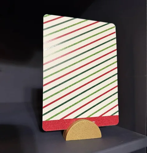 Vista 9 de 24 soportes grandes para números de mesa de 2.3 pulgadas, base semicircular de madera dorada para mesa, para bodas, menú de restaurante, fotos