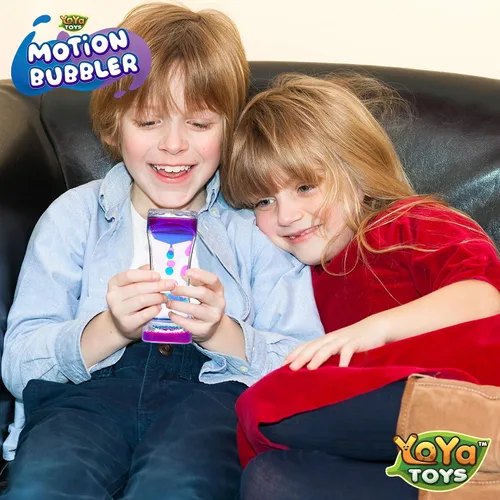 Vista 8 de YoYa Toys Liquimo - Bolígrafo de Burbujas de Movimiento Líquido 1 Paquete - Juguete Sensorial para Niños y Adultos - Temporizador de Burbujas