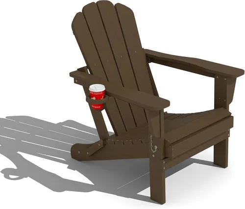 Vista 30 de Domi Folding Adirondack Chair with Cup Holder, Aruba