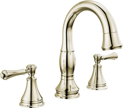 Vista 11 de Delta Faucet Cassidy - Grifo de baño extraíble hacia abajo, grifo de baño extraíble hacia afuera, grifo de baño dorado de instalación extendida de 3