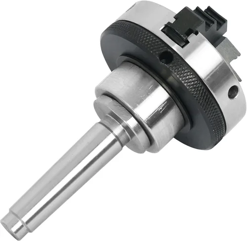 Vista 2 de Mandril de torno de madera, mandíbula de 3 pulgadas con vástago MT-1 y MT-2, con 1 rosca de 8TPI, para herramientas de torno de carpintería