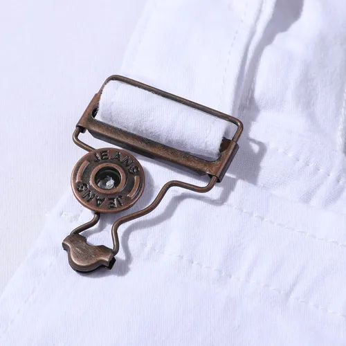 Vista 8 de Snoly Monos casuales de algodón para hombre con correas de hombro con pechera de camuflaje, pantalones largos