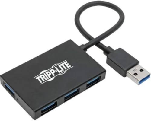 Vista 11 de Eaton Tripp Lite U360-004-SLIM Hub USB 3.0 portátil delgado de 4 puertos con cable integrado
