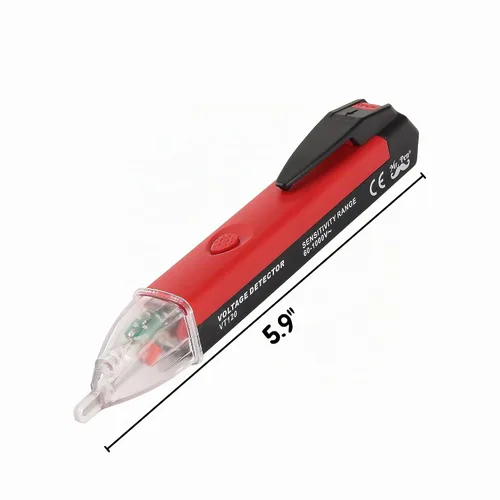 Vista 3 de Mr. Pen Probador de voltaje, detector de voltaje de CA sin contacto, pluma probadora eléctrica, rojo y negro Tester Electric, Electric Tester Pen