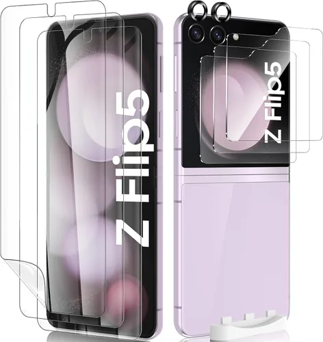 Vista 11 de Fotbor Compatible con 2 protectores de pantalla de privacidad para iPhone 14 Plus + 2 protectores de lente de cámara, vidrio templado inastillable