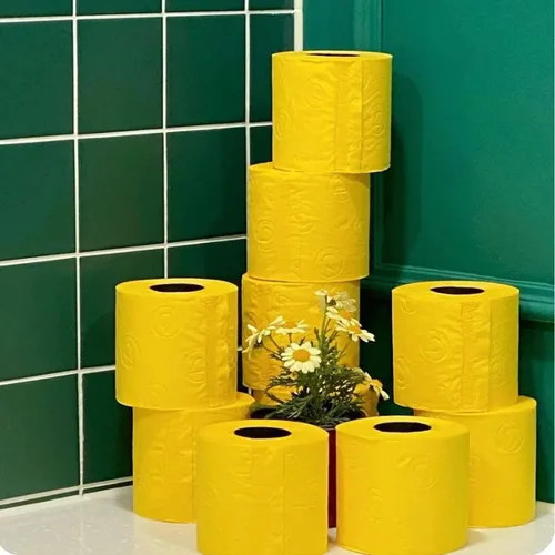 Vista 4 de Renova - Papel higiénico de colores perfumado, 5122635, Amarillo, 1