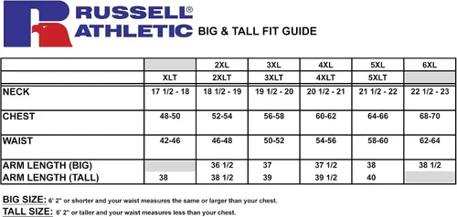 Vista 6 de Russell Athletic Big and Tall Sweatpants for Men Fleece Open Bottom Sweatpants