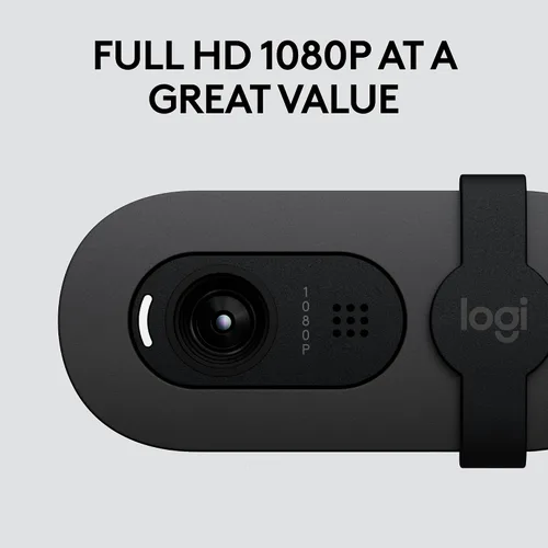 Vista 3 de Logitech Brio 105 Full HD 1080p Business Webcam con equilibrio de luz
