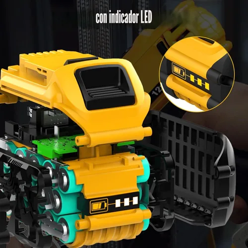 Vista 6 de 2 paquetes de repuesto para batería Dewalt 20V/60V Flexvolt y cargador