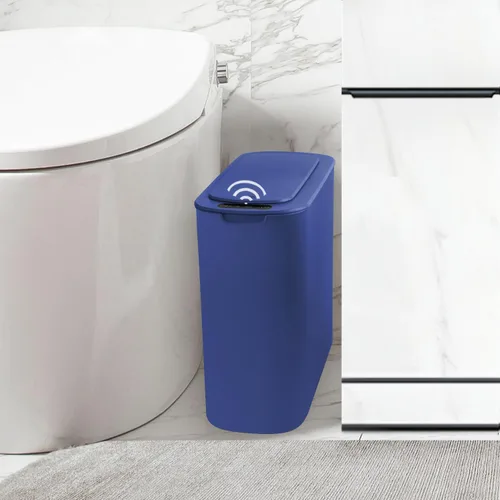 Vista 12 de TIPGO - Cubo de basura automático con sensor de movimiento para baño con tapa, basurero táctil de 2.6 galones, papelera de basura inteligente