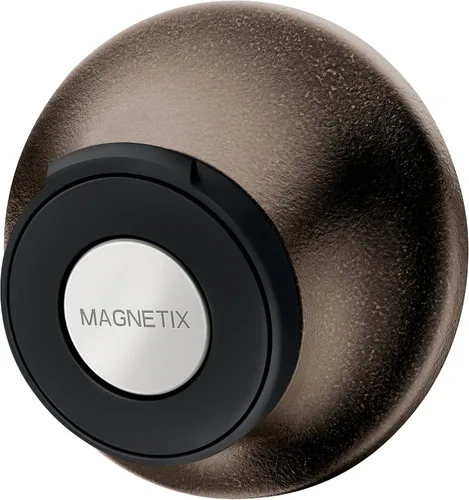 Vista 8 de Moen 186117BN Andamio remoto para duchas de mano Magnetix con soporte de pared incluido o opciones de adhesivo impermeable permanente, níquel Níquel
