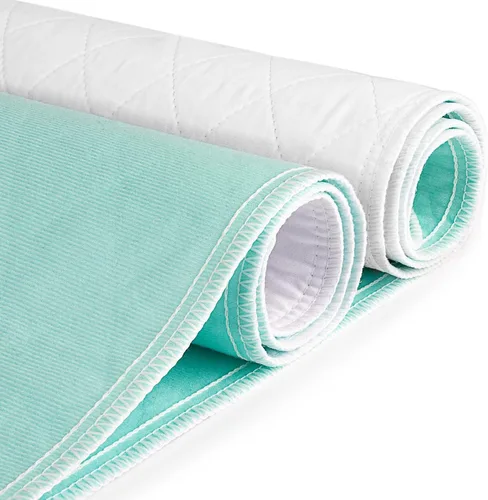 Vista 8 de CoolShields - Almohadillas de cama impermeables para incontinencia de 34 x 36 pulgadas (paquete de 1), lavables y reutilizables, protector