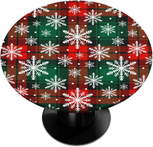 Vista 40 de Pardick Mantel redondo ajustable con diseño de flores color verde azulado, con diseño de mandala, con elástico, impermeable, lavable