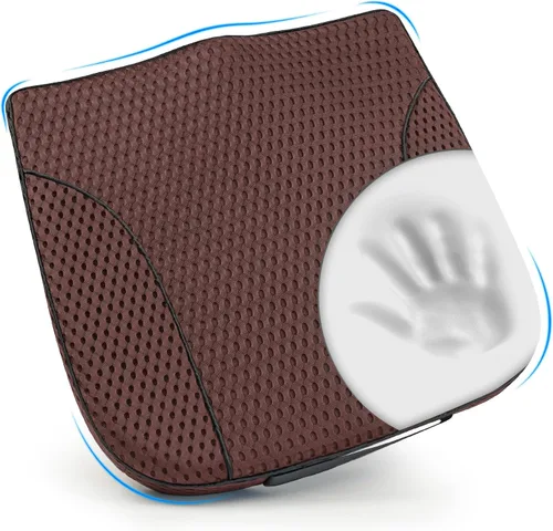 Vista 15 de Lofty Aim Cojín de asiento de automóvil, cómoda almohada de asiento de espuma viscoelástica para conducir, alivio del dolor de espalda y ciática