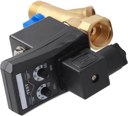 Vista 6 de Válvula de drenaje automática, G1/2 DN15 AC110V Válvula de drenaje cronometrada electrónica automática para gestión de condensados de compresor