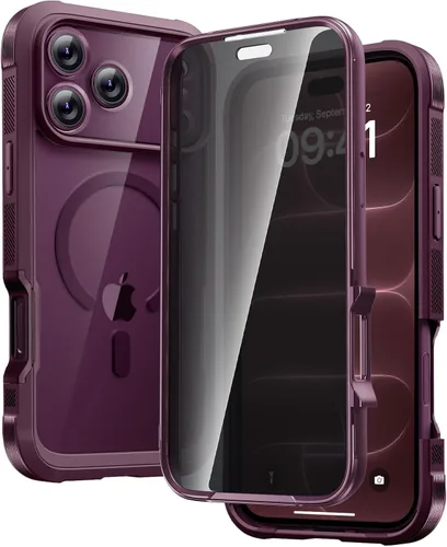 Vista 225 de Carcasa Diaclara diseñada para iPhone 12/12 Pro, carcasa completa resistente con protector de pantalla táctil y antiarañazos integrado, carcasa Azul