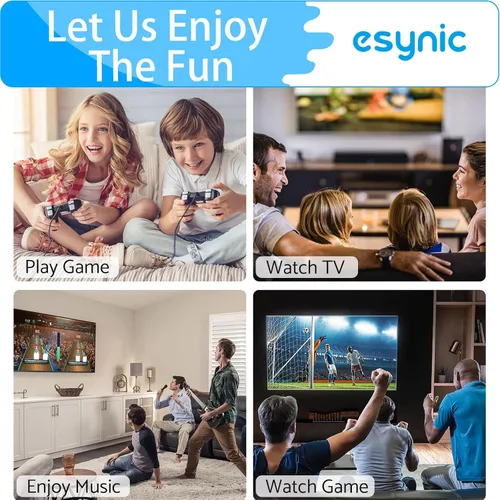 Vista 6 de eSynic Adaptador óptico portátil a RCA de 7 pies de largo, convertidor DAC de 192 kHz Plug & Play, convertidor de audio digital a analógico