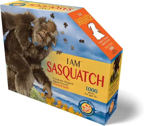 Vista 2 de Madd CAPP Sasquatch - Rompecabezas de 1000 piezas - 7005 - Borde con forma única, caja de lujo a prueba de manipulaciones de cinco caras, incluye