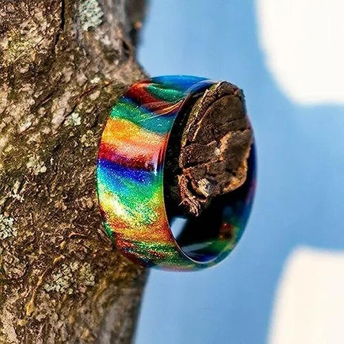 Vista 3 de Yealise - Anillo hecho a mano para mujer, diseño de estrella de cielo de siete