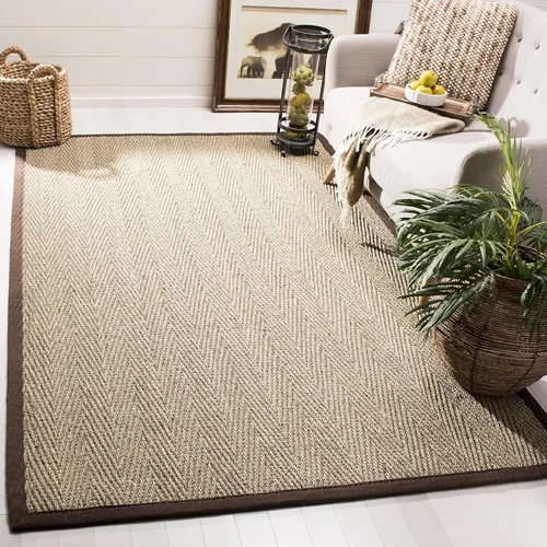 Vista 45 de Safavieh Colección de fibra natural NF115P - Alfombra (fibra natural), color gris, Fibras naturales