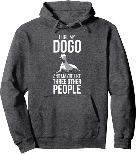 Vista 4 de Dogo Argentino Dog Pet Love Rescue Retro Hombres Mujeres Bark Pullover Hoodie