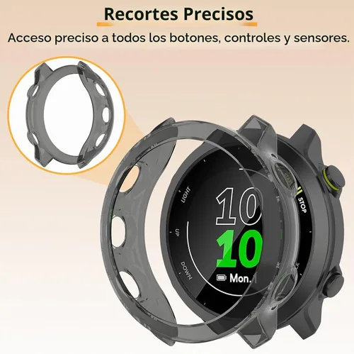 Vista 6 de Paquete de 3 protectores de pantalla de TPU suave para Garmin Negro + negro + negro