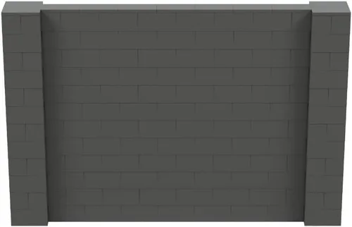 Vista 65 de EverBlock Kit de pared de 5 x 4 pies Bloques de construcción modulares Sistema de pared para edificios, pantallas y estructuras Divisor