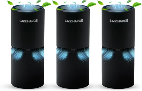 Vista 9 de LabCharge - Purificador de aire compacto – Cubre 250 pies cuadrados – Ideal para dormitorio o dormitorio – Filtro HEPA silencioso que captura
