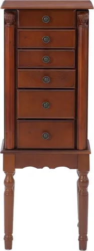 Vista 13 de Armario de joyería Powell ligeramente desgastado "Deep Cherry