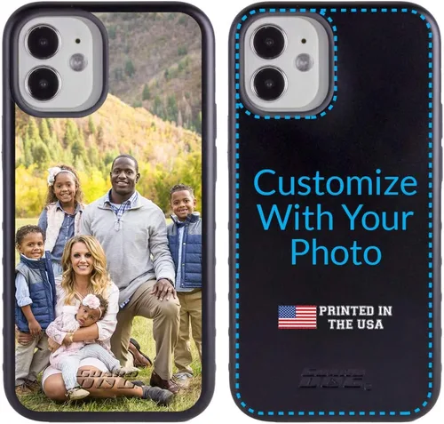 Vista 7 de Guard Dog Funda compatible con iPhone 12 Mini, grado militar, protección resistente de dos piezas, personalizada, fotos, seis marcos
