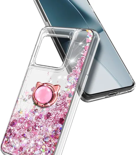 Vista 4 de NZND Funda para OnePlus 10 Pro 5G con protector de pantalla de vidrio templado (cobertura máxima), soporte de anillo/correa de muñeca, cascada