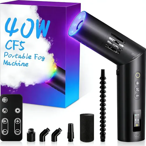 Vista 20 de Máquina de niebla portátil COLBOR CF3, mini máquina de humo manual para fotografía con control remoto, pequeño difusor de neblina con protección