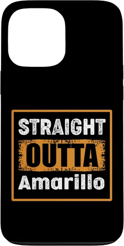 Vista 24 de Straight Outta Amarillo Texas USA Retro Distressed Vintage Case for iPhone 17