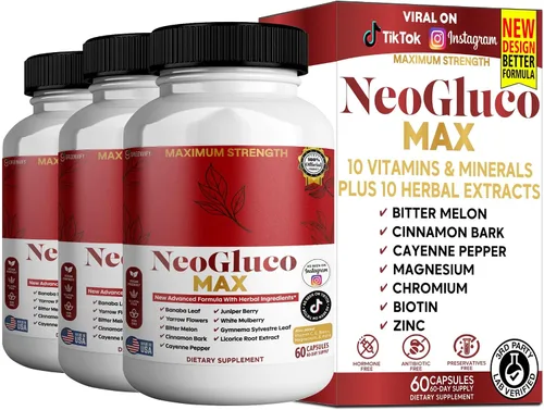 Vista 8 de NeoGraco MAX Suplemento de máxima fuerza con hoja de banaba, melón amargo, mezcla de hierbas, 60 cápsulas vegetales, suministro para 30 días (2)