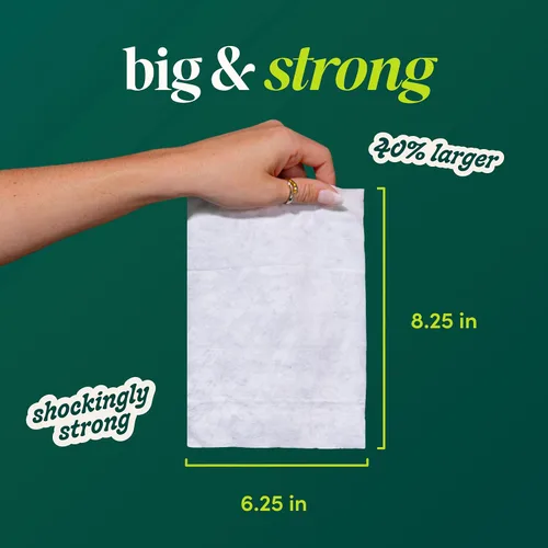 Vista 3 de Goodwipes Toallitas desechables para el trasero - Vitamina E y aloe - Seguras para alcantarillado y fosa séptica - Toallitas húmedas extra grandes
