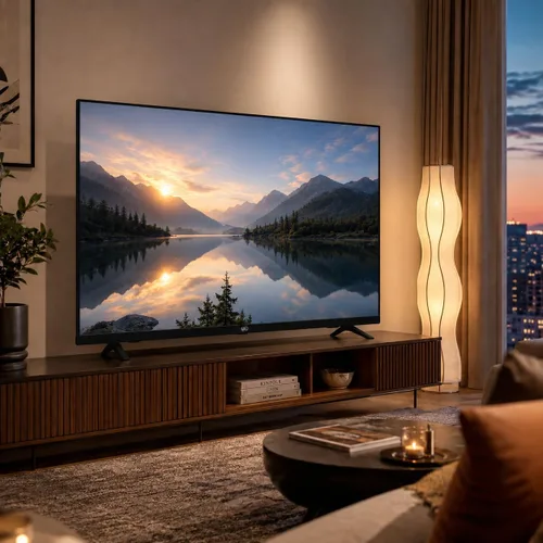 Vista 2 de FPD Smart TV UHD Ultra Slim de 43 pulgadas con pantalla plana con Google, Google Cast integrado, reproducción multimedia en streaming, HDR10, Dolby