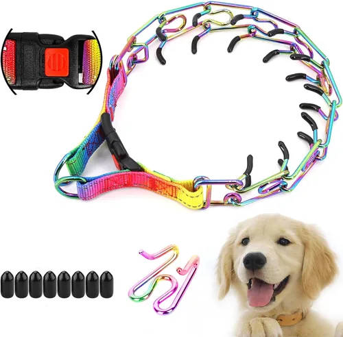 Vista 11 de Supet Collar de entrenamiento para perros sin tirones, collar de entrenamiento ajustable con hebilla para perros pequeños, medianos y grandes