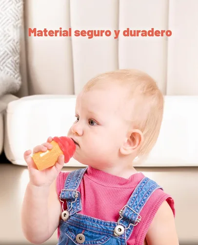 Vista 5 de JoyCat Juego de actividades de aprendizaje preescolar para helados, conteo y clasificación de colores, juguetes apilables para niños de 1 a 5 años