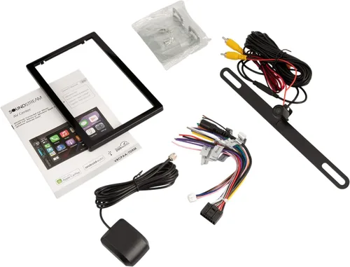 Vista 8 de Soundstream Estéreo de Coche Doble DIN VRCPAA-7DRM – Unidad principal Apple CarPlay y Android Auto de 7 pulgadas, estéreo Bluetooth para coche, AUX
