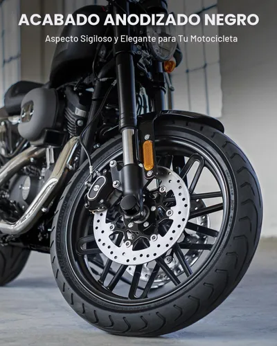 Vista 2 de Benlari - Cubiertas de tuerca de eje delanteras CNC para Harley, tapas de tuerca de eje negras compatibles con Harley Davidson Touring Sportster