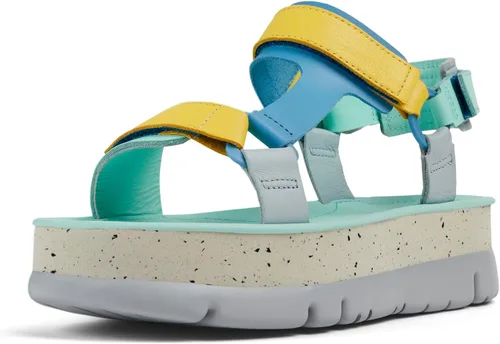 Vista 16 de Sandalias de cuña para mujer Camper Negro 006