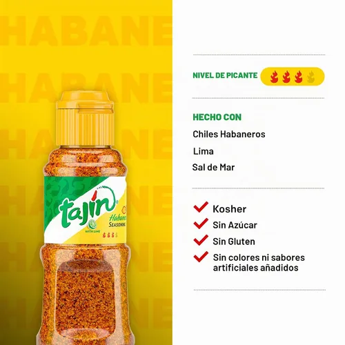 Vista 4 de Tajin Habanero Condimento 1.6 oz (paquete de 3)