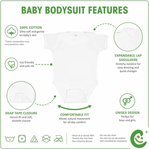 Vista 2 de Cute Rascals Body de bebé personalizado I Only Cry When Democrats Hold Me Boy & Girl Baby Clothes Cotton Solo un diseño blanco
