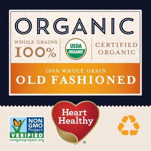 Vista 7 de Avena Quaker Old Fashioned Rolled, USDA orgánica, Non GMO Project Verified (verificada como alimento no transgénico), bolsas resellables de 24 onzas