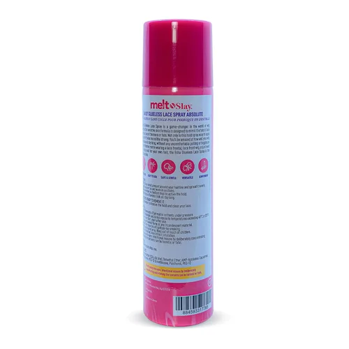 Vista 2 de Esha Melt N Slay - Spray de encaje sin pegamento, fusión y sujeción para pelucas, spray adhesivo de encaje para cerrar pelucas, extensiones, fuerte