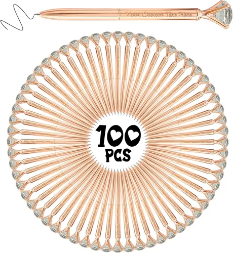 Vista 71 de Bolígrafos personalizados de diamantes personalizados con nombre a granel de metal de cristal grabado, bolígrafos divertidos brillantes a granel